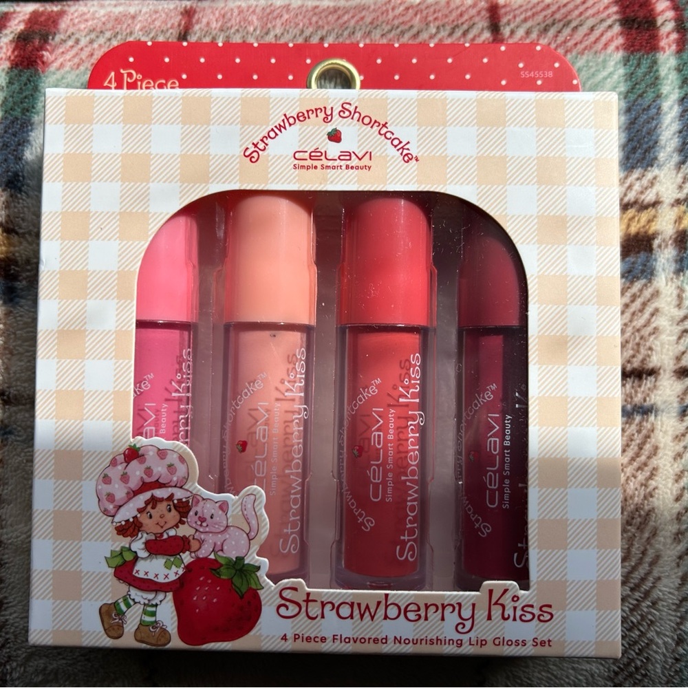 Strawberry Shortcake Célavi Strawberry Kiss Lip Gloss Set 🍓